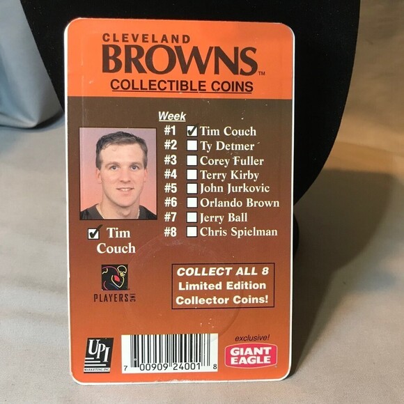NFL Cleveland Browns Limited Edition Tim Couch Coin 1999 - Picture 3 of 3